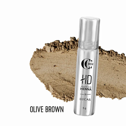 Lucas CC Brow Premium Henna HD Хна для бровей Olive Brown, 5г